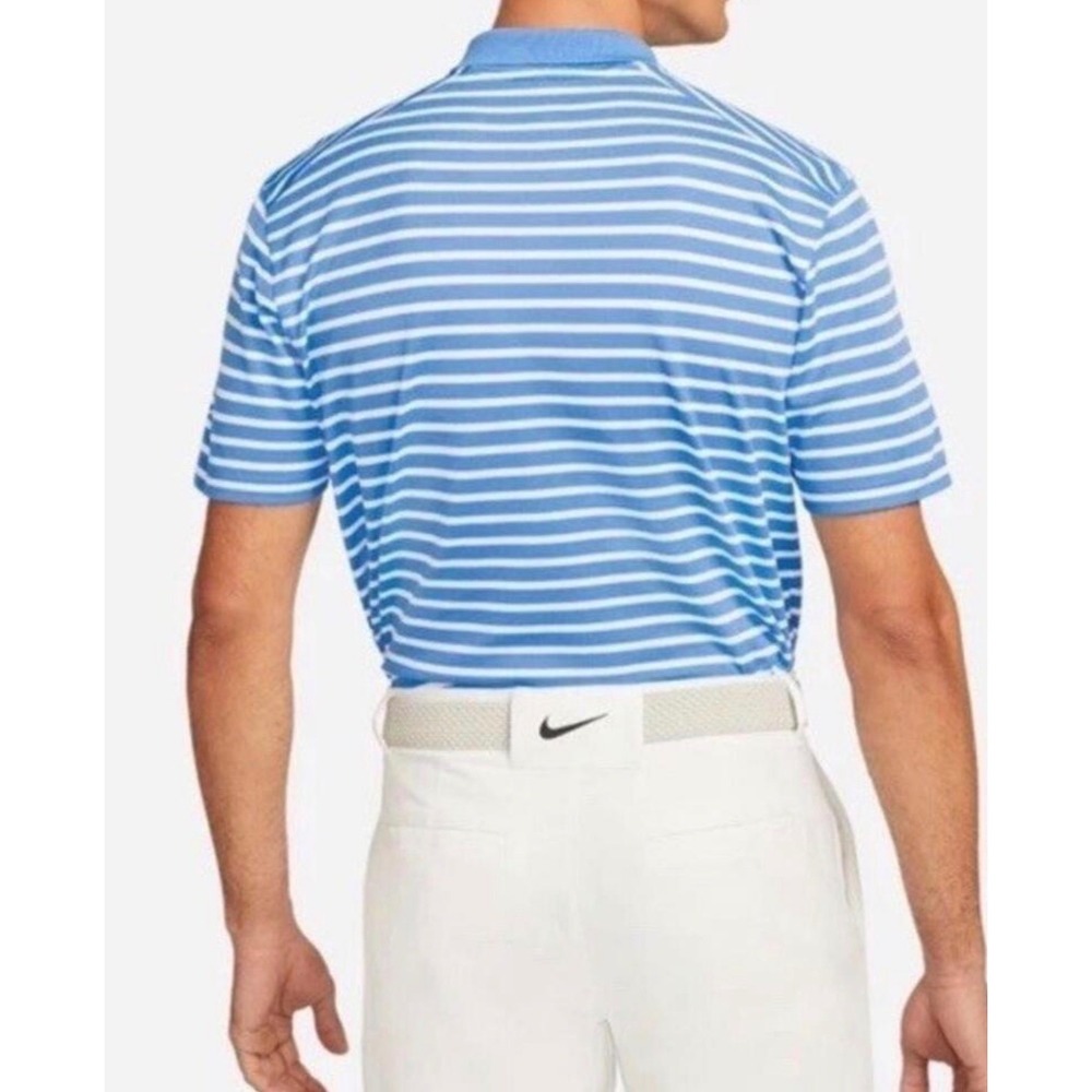 Nike Mens Dri-FIT Victory Striped Golf Polo Blue White DH0835-412 XXL NWT - Picture 3 of 5